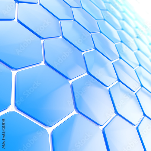 Illustration: Abstract hexagon shape background Abstract hexagon shape background