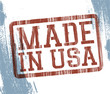 Made in USA stamp. Vector, EPS10