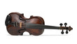 Photo: classical violin instrument in front view classical violin instrument in front view