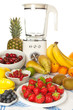 Fruit table with blender