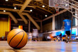 Orange Basketball during competition