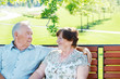Loving senior couple