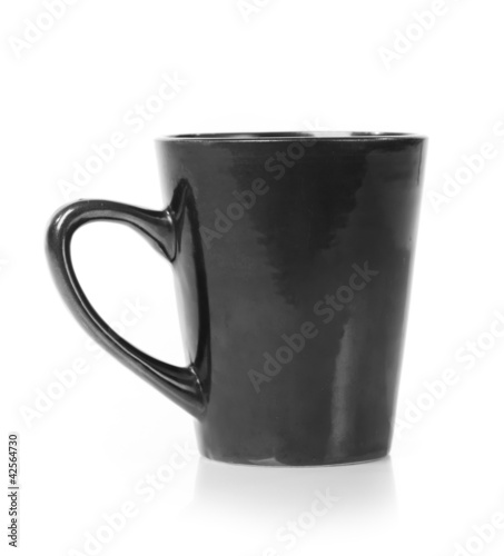 Photo: Black cup isolated Black cup isolated