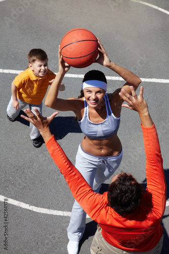 Photo: Family basketball Family basketball