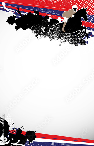 Illustration: jumping horse jumping horse
