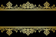 Vector black and gold background