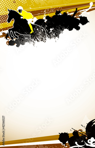 Illustration: jumping horse jumping horse