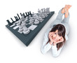 Woman and chess
