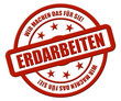 Sternen Stempel rot rel rt WMDFS ERDARBEITEN