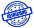 Sternen Stempel blau glas rt WMDFS REINIGUNG