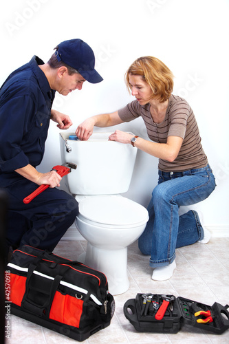 Photo: Professional plumber. Professional plumber.