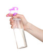 Air freshener in hand isolated on white