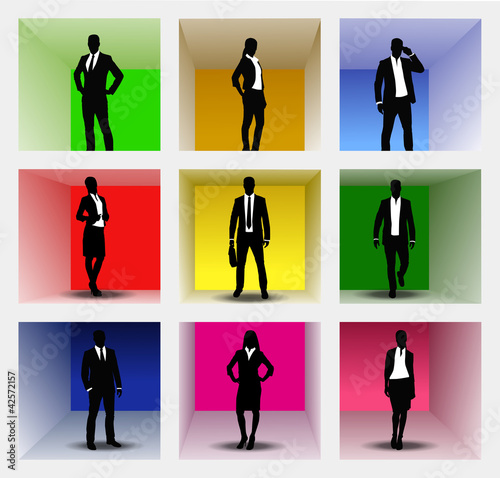 Vektor: business people business people
