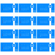 Vector: calendar for 2013 year illsutration on blue calendar for 2013 year illsutration on blue