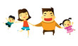 Vector: happy family happy family