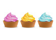 Vektor: Set of cupcake Set of cupcake