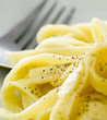 Classic Roman Fettuccine Alfredo dish