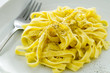 Classic Roman Fettuccine Alfredo dish