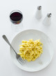 Classic Roman Fettuccine Alfredo dish
