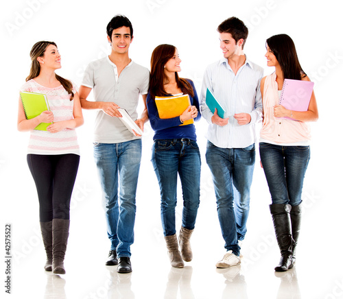 Photo: Group of students talking Group of students talking