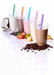 Verschiedene Milchshakes