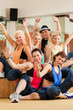 Zumba or Jazzdance - young people dancing