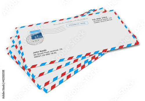 Photo: Paper mail letters Paper mail letters