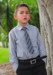 Serious attractive young boy