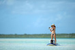 Foto: Fishing and paddleboarding in tropical destination Fishing and paddleboarding in tropical destination