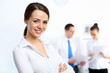 Foto: Young businesswoman in the office Young businesswoman in the office