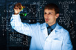 Young scientist in laboratory