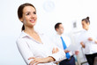 Foto: Young businesswoman in the office Young businesswoman in the office
