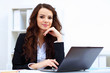 Young busines woman with notebook