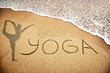 Yoga on the sand