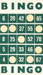 Foto: Green bingo card isolated Green bingo card isolated