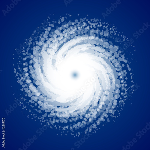 Vector: Hurricane from space Hurricane from space