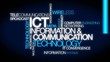 Video: Information and Communications Technology tag cloud animation Information and Communications Technology tag cloud animation