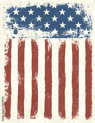 Vector: Grunge American flag background. Vector illustration, EPS 10. Grunge American flag background. Vector illustration, EPS 10.