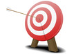 Vektor: target with arrow target with arrow