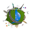 world travel globe concept isolated world travel globe concept isolated