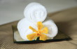 Foto: Towel and flower Towel and flower