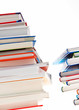 Stapel von Büchern. Freigestellt
