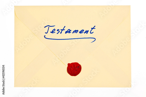 Foto: Testament in deutscher Sprache Testament in deutscher Sprache