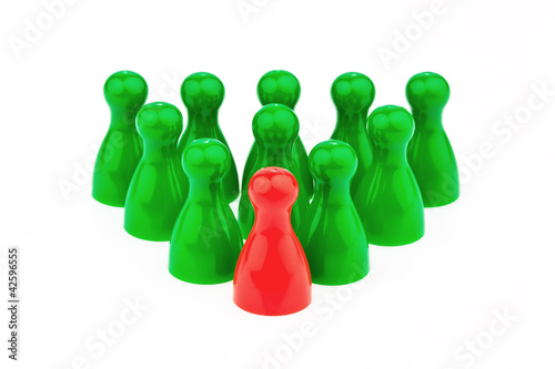 Foto: Anführer im Team. Chef und Unternehmer. Anführer im Team. Chef und Unternehmer.