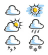 weather icon vector illustration isolated on white background