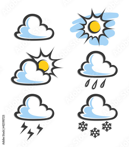 Vector: weather icon vector illustration isolated on white background weather icon vector illustration isolated on white background