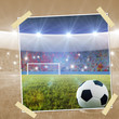 Illustrazione: Soccer penalty kick snapshot Soccer penalty kick snapshot
