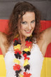 Weiblicher Fussballfan