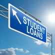 Student loans concept.