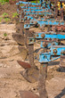 Agricultural machine on the field